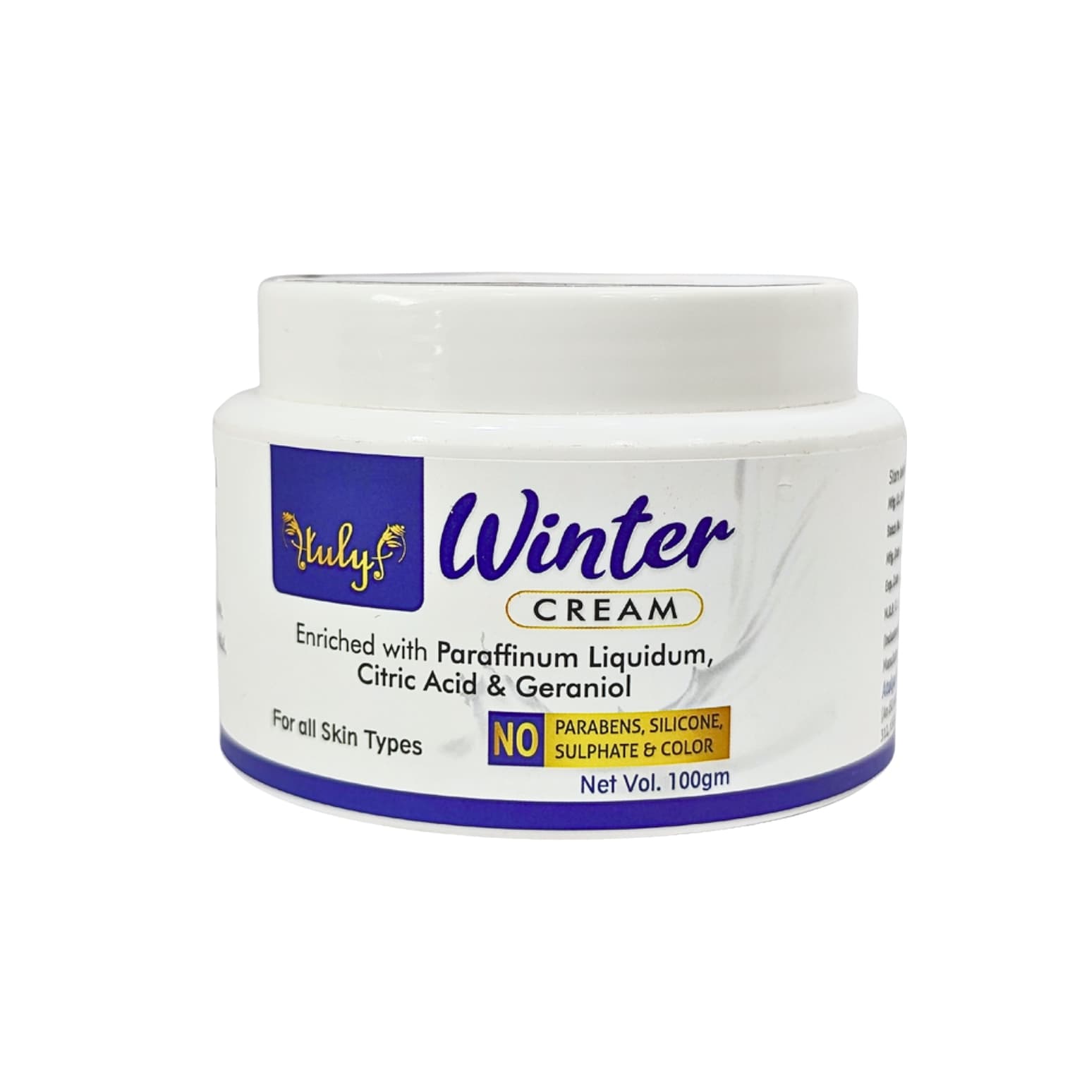 Atulya Medilink Winter Cream | Nourishes, Hydrates & Repairs Dry Skin | Paraben-Free  (100 ml)